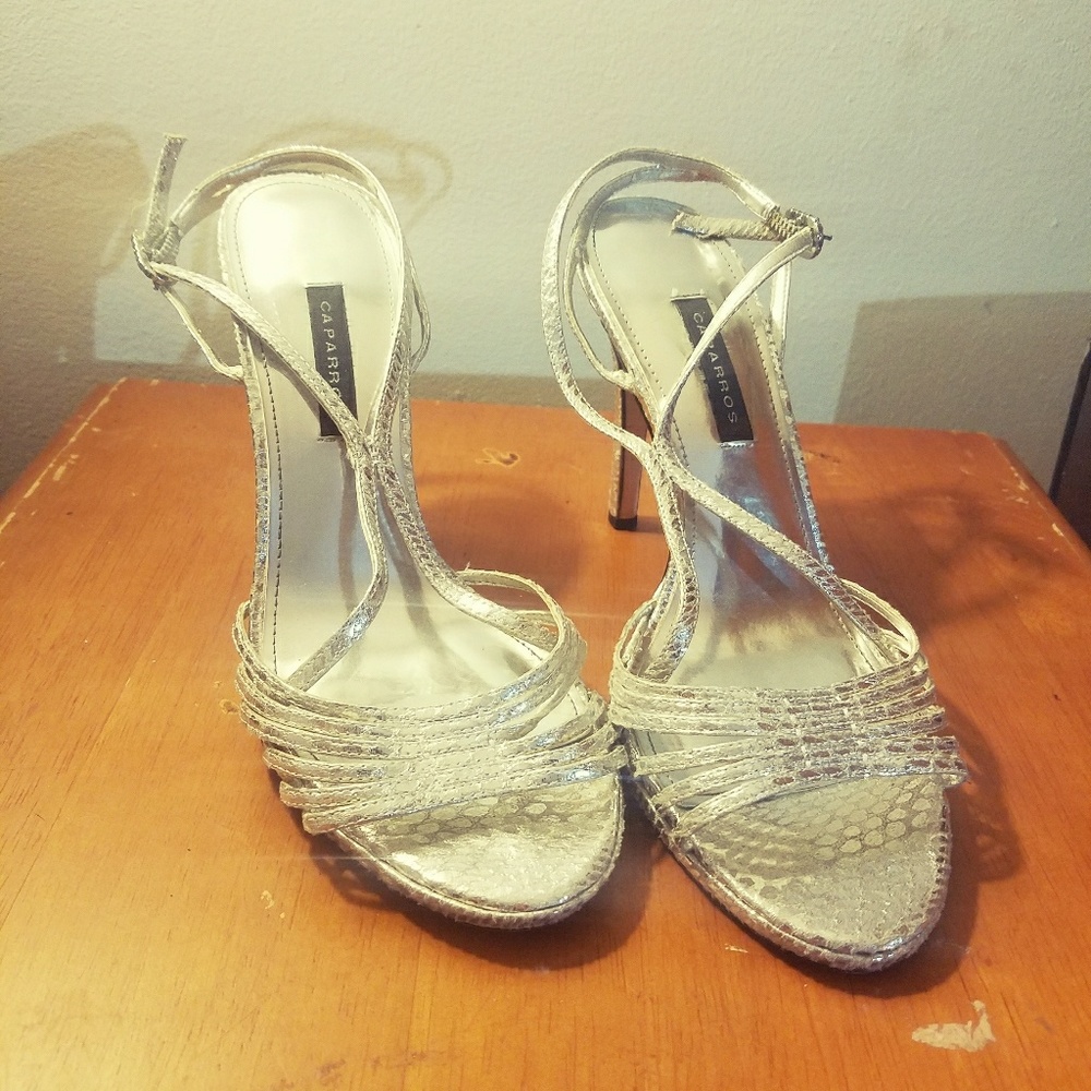 Caparros Silver Heels